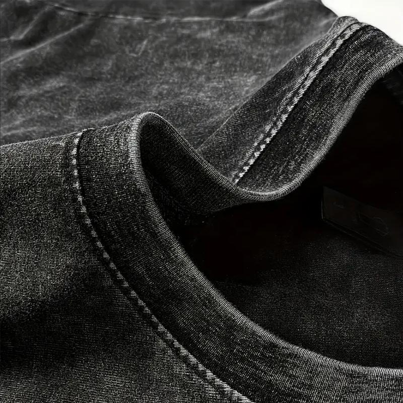 Limited Shadowed Blade Sorcerer Washed T-Shirt – Double Printed Oversized Heavyweight Anime-Inspired Streetwear