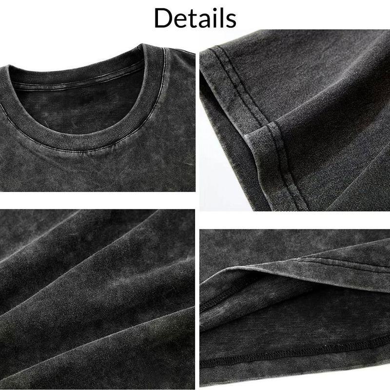 Limited Shadowed Blade Sorcerer Washed T-Shirt – Double Printed Oversized Heavyweight Anime-Inspired Streetwear