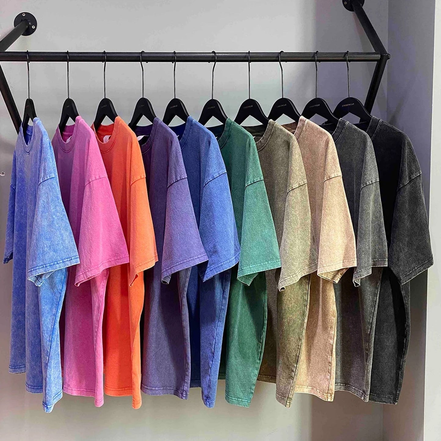 Limited Shadowed Blade Sorcerer Washed T-Shirt – Double Printed Oversized Heavyweight Anime-Inspired Streetwear