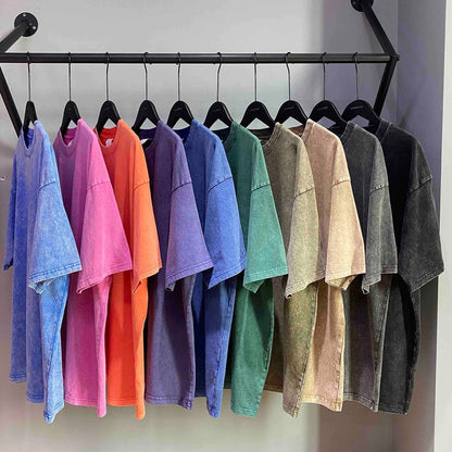 Limited Shadowed Blade Sorcerer Washed T-Shirt – Double Printed Oversized Heavyweight Anime-Inspired Streetwear