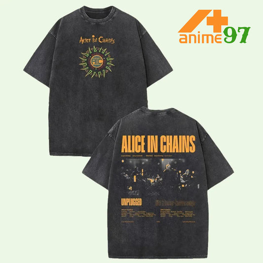 Retro Vintage Limited Unplugged Grunge Session Washed T-Shirt – Oversized Unisex Rock-Inspired Streetwear