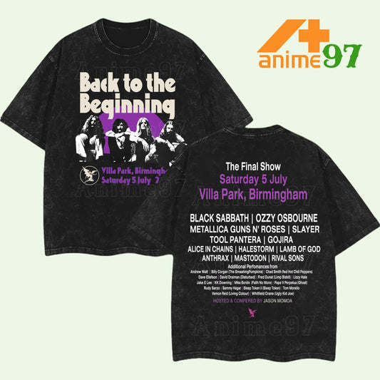 Retro Limited Back to the Beginning Festival T-Shirt – Rock-Inspired Event Graphic Regular Fit Tee