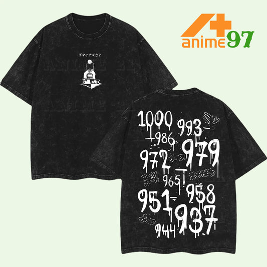 Retro Vintage Masked Investigator 2025 Washed T-Shirt – Oversized Unisex Dark Anime-Inspired Streetwear