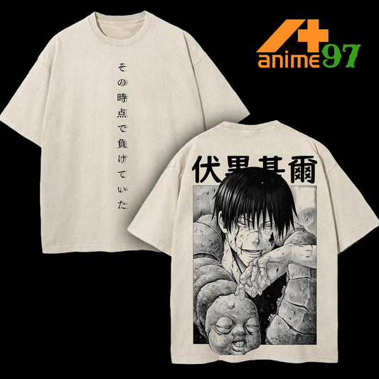 Retro Vintage Limited Precision Captain Slayer Washed T-Shirt – Oversized Unisex Anime-Inspired Streetwear Graphic Tee