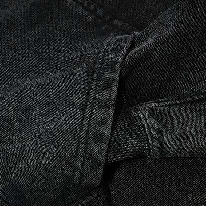 Limited Edition Monster No. 8-Inspired Washed Hoodie – Double Printed Vintage Oversized Unisex Heavyweight Streetwear for Manga Fans